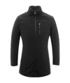 Armani Collezioni Cotton Suit With Suede Lining In Black
