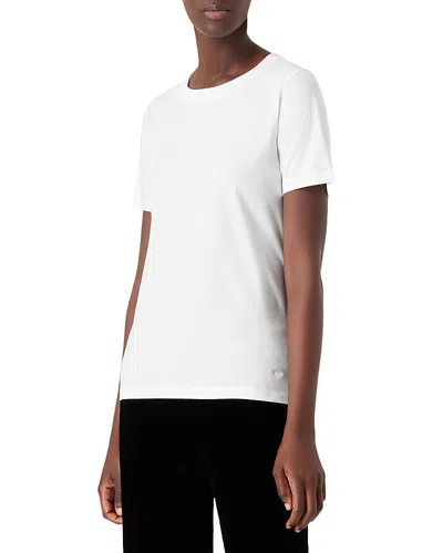Armani Collezioni Emporio Armani Crewneck Tee In Bianco