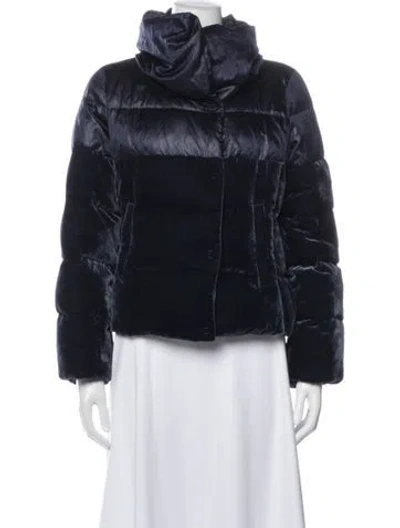 Pre-owned Armani Collezioni Down Jacket In Blue