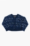 Armani Collezioni Emporio All-over Logo Embroidered Cardigan