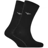 ARMANI COLLEZIONI EMPORIO ARMANI 2 PACK SOCKS BLACK