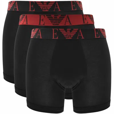 Armani Collezioni Emporio Armani 3 Pack Boxer Briefs In Black
