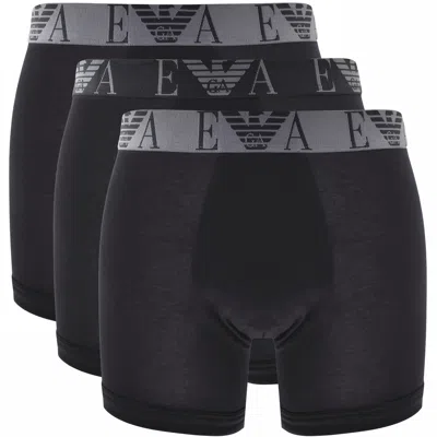 Armani Collezioni Emporio Armani 3 Pack Boxer Briefs In Black