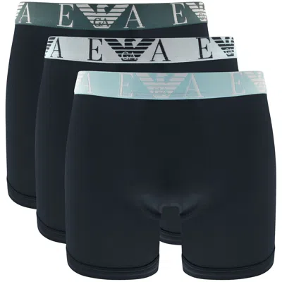 Armani Collezioni Emporio Armani 3 Pack Boxer Briefs Blue