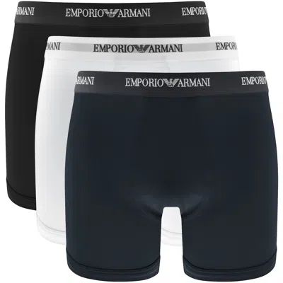 Armani Collezioni Emporio Armani 3 Pack Boxers Black In Multi