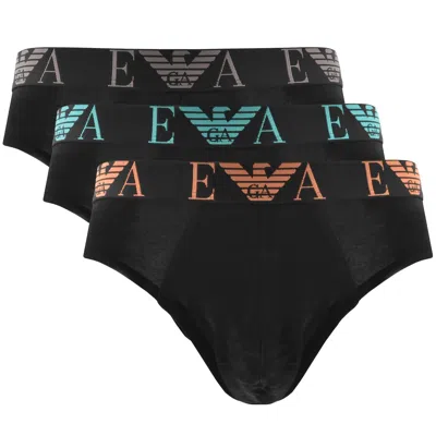 Armani Collezioni Emporio Armani 3 Pack Briefs Black