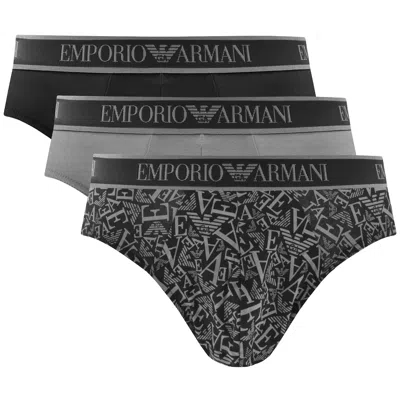 Armani Collezioni Emporio Armani 3 Pack Briefs Black