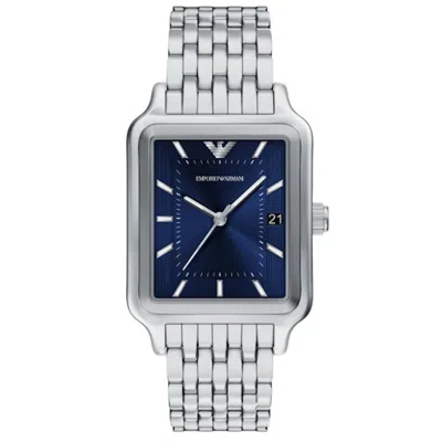 Armani Collezioni Emporio Armani Ar11754 Watch Silver In Blue