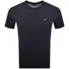 Armani Collezioni Emporio Armani Beachwear Crew Neck T Shirt Navy