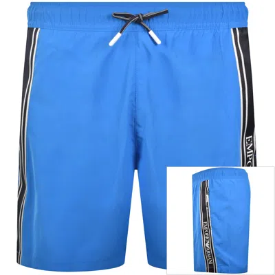 Armani Collezioni Emporio Armani Boxer Swim Shorts Blue