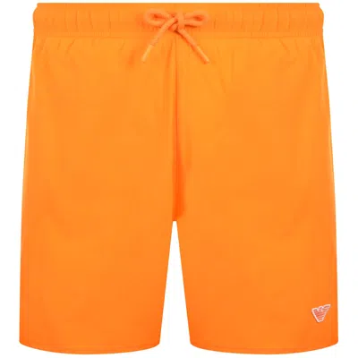 Armani Collezioni Emporio Armani Boxer Swim Shorts Orange