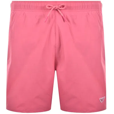 Armani Collezioni Emporio Armani Boxer Swim Shorts Pink