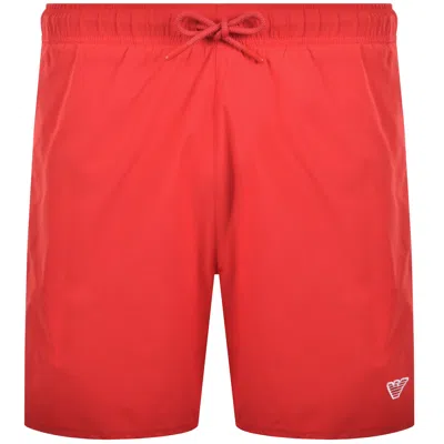 Armani Collezioni Emporio Armani Boxer Swim Shorts Red