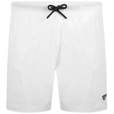 Armani Collezioni Emporio Armani Boxer Swim Shorts White