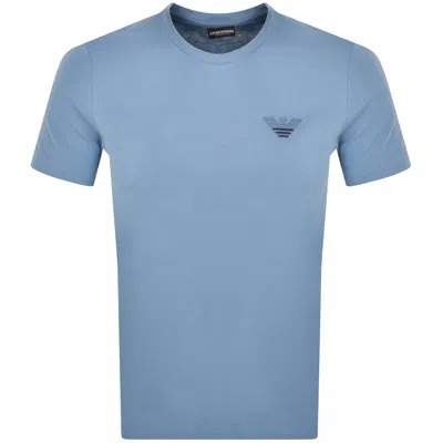 Armani Collezioni Emporio Armani Crew Neck T Shirt Blue