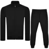 ARMANI COLLEZIONI EMPORIO ARMANI FULL ZIP LOUNGE SET BLACK