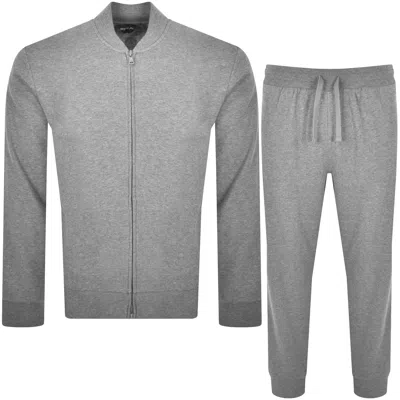 Armani Collezioni Emporio Armani Full Zip Lounge Set Grey
