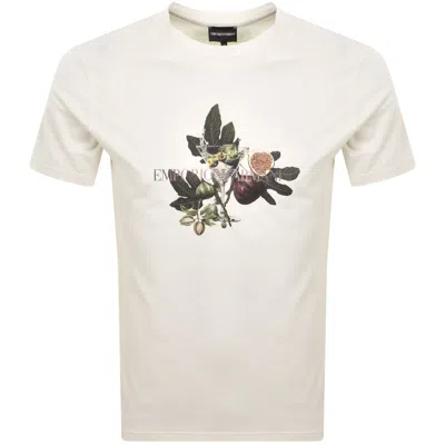 Armani Collezioni Emporio Armani Graphic Print T Shirt Star White