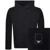 Armani Collezioni Emporio Armani Hooded Sweatshirt Navy In Black