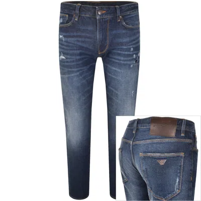 Armani Collezioni Emporio Armani J06 Slim Fit Jeans Blue