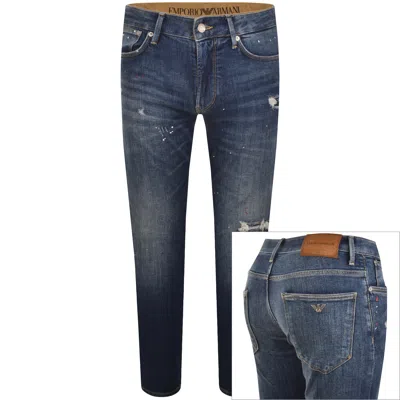 Armani Collezioni Emporio Armani J06 Slim Fit Jeans Blue