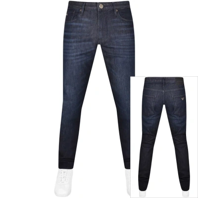 Armani Collezioni Emporio Armani J06 Slim Fit Jeans Dark Wash Blue