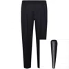 Armani Collezioni Emporio Armani Jersey Tape Trousers Navy In Black