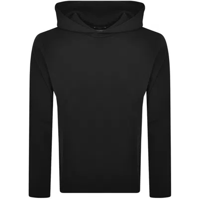 Armani Collezioni Emporio Armani Knitted Hoodie Black