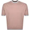 Armani Collezioni Emporio Armani Knitted Pullover T Shirt Red In Red
