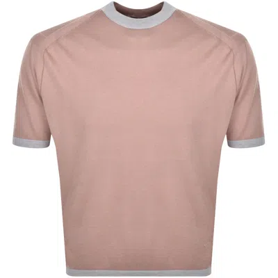 Armani Collezioni Emporio Armani Knitted Pullover T Shirt Red