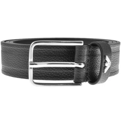 Armani Collezioni Emporio Armani Leather Belt Black
