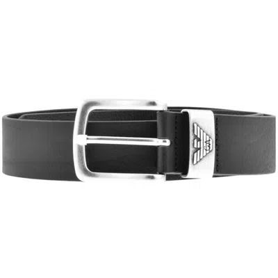 Armani Collezioni Emporio Armani Leather Belt Black