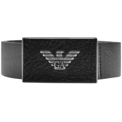 Armani Collezioni Emporio Armani Leather Belt Black
