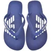 Armani Collezioni Emporio Armani Logo Flip Flops Blue