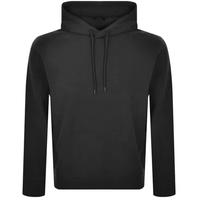 Armani Collezioni Emporio Armani Logo Hoodie Black