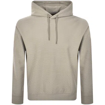 Armani Collezioni Emporio Armani Logo Hoodie Brown