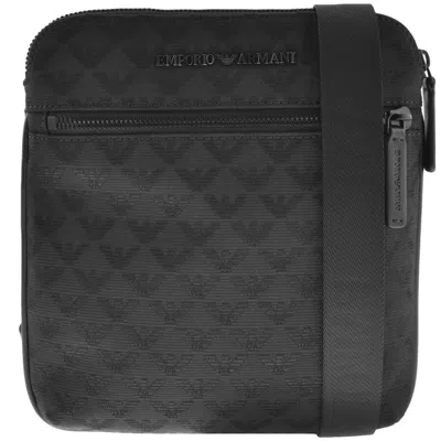 Armani Collezioni Emporio Armani Logo Shoulder Bag Black