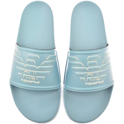 Armani Collezioni Emporio Armani Logo Sliders Blue