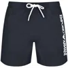 ARMANI COLLEZIONI EMPORIO ARMANI LOGO SWIM SHORTS NAVY