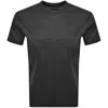 Armani Collezioni Emporio Armani Logo T Shirt Black In Black