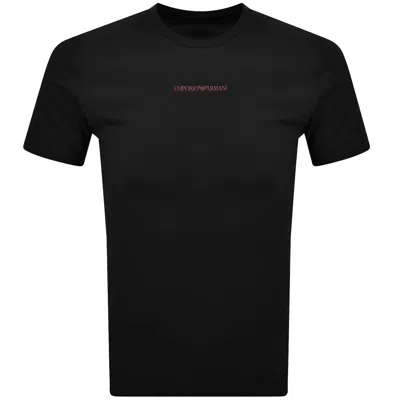 Armani Collezioni Emporio Armani Logo T Shirt Black