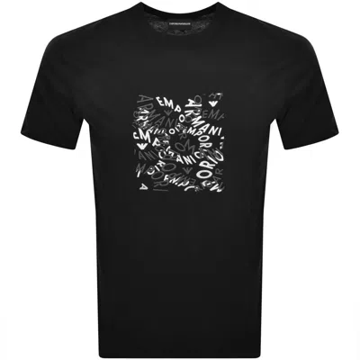 Armani Collezioni Emporio Armani Logo T Shirt Black