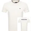 ARMANI COLLEZIONI EMPORIO ARMANI LOGO T SHIRT CREAM