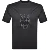 Armani Collezioni Emporio Armani Logo T Shirt Grey In Grey