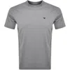 Armani Collezioni Emporio Armani Logo T Shirt Grey In Grey