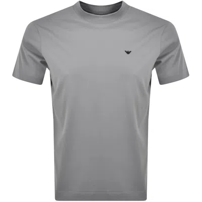 Armani Collezioni Emporio Armani Logo T Shirt Grey In Grey