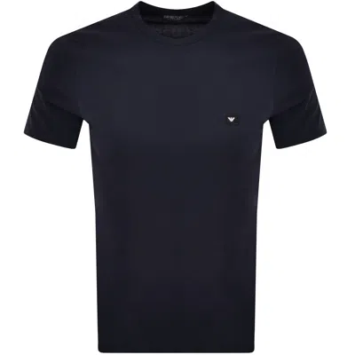 Armani Collezioni Emporio Armani Logo T Shirt Navy
