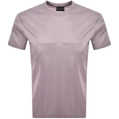 Armani Collezioni Emporio Armani Logo T Shirt Pink