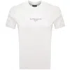 Armani Collezioni Emporio Armani Logo T Shirt Snow White In White