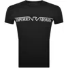 Armani Collezioni Emporio Armani Lounge Crew Neck T Shirt Black In Black